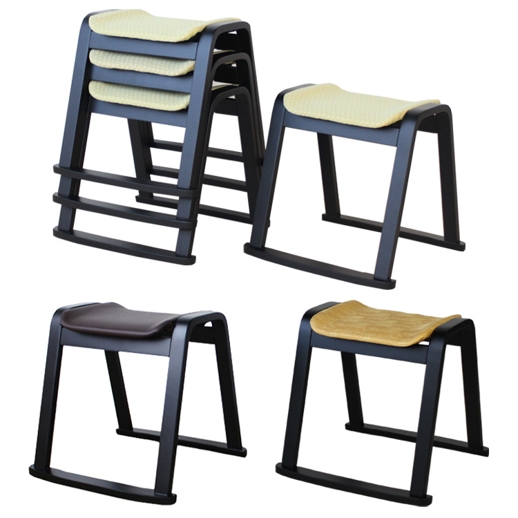 本堂用椅子 4個セット スツール　重ねて保管 楽天市場】[お得な4脚セット]お座敷スタッキングスツール 低め