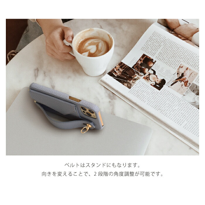 BURGA iPhone 16 ケース 新品　川口春奈着用デザイン　ブルガ クーポンで10%off】公式 Elegante ベルト付 スマホショルダー