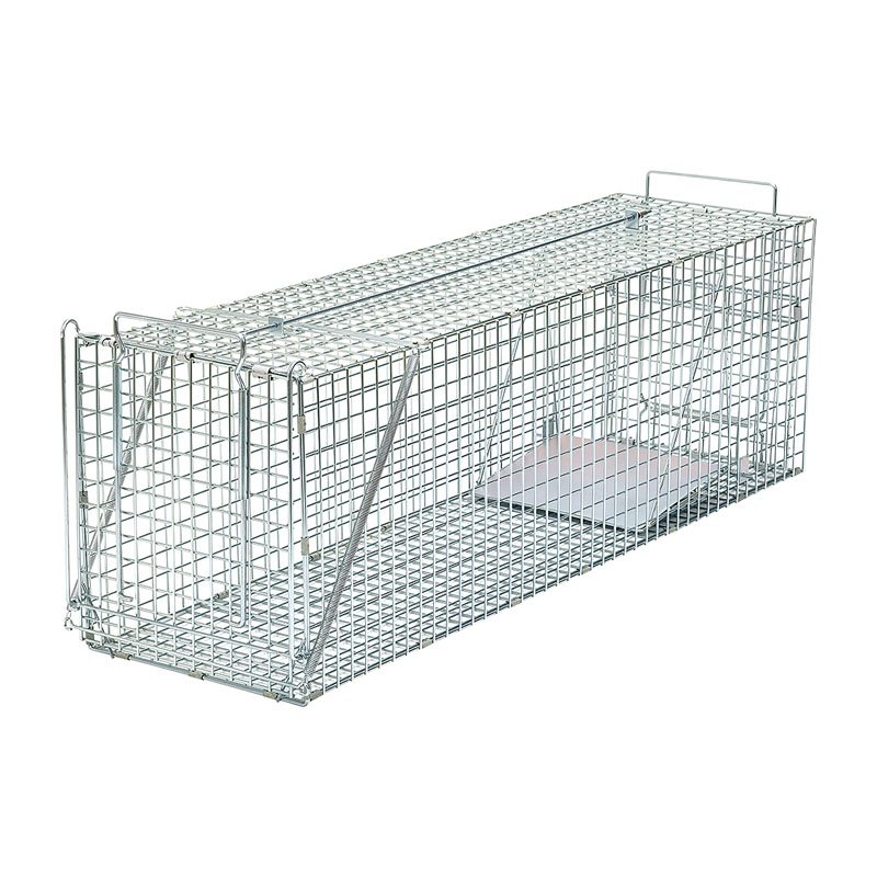 栄ヒルズ 保護器踏板式 Dタイプ404 AG-4 メッキ仕上げ ハクビシン アライグマ キツネ 捕獲器 仕掛け トラップ 捕獲 保護 保護器 小動物
