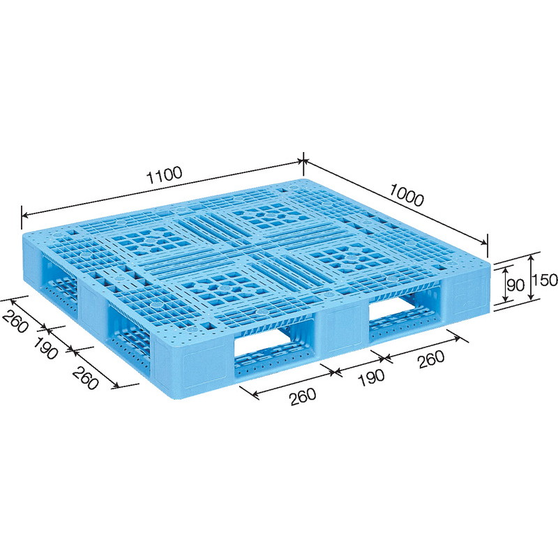 選ぶなら 三甲 サンコー プラスチックパレット4方差し片面使用型D4-1011 大型 重量商品 appelectric.co.il