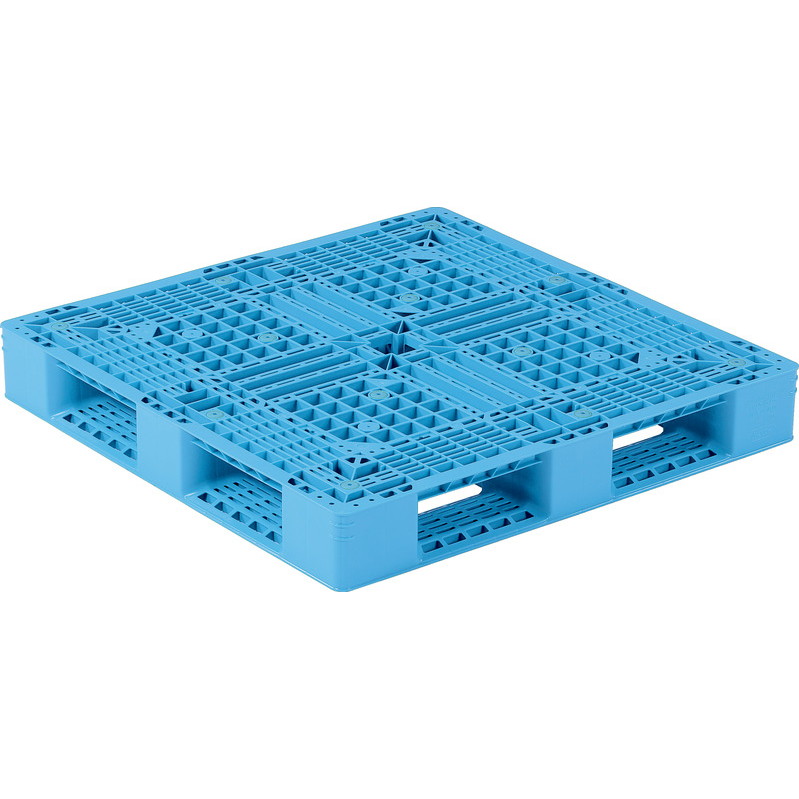 三甲 サンコー プラスチックパレット 4方差し片面使用型 D4-1111-12 ライトブルー|金象本舗店