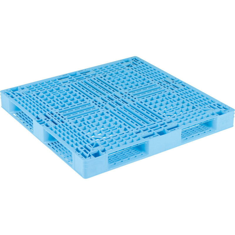 三甲 サンコー プラスチックパレット 4方差し片面使用型 D4-112116-2 ライトブルー 10,963円