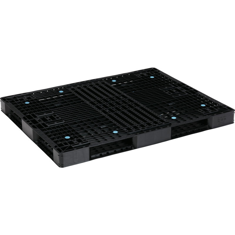 三甲 サンコー プラスチックパレット 4方差し両面使用型 R4-1114-6 ブラック
