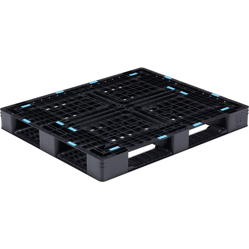 三甲 サンコー プラスチックパレット 4方差し片面使用型 D4-1012-8 ブラック