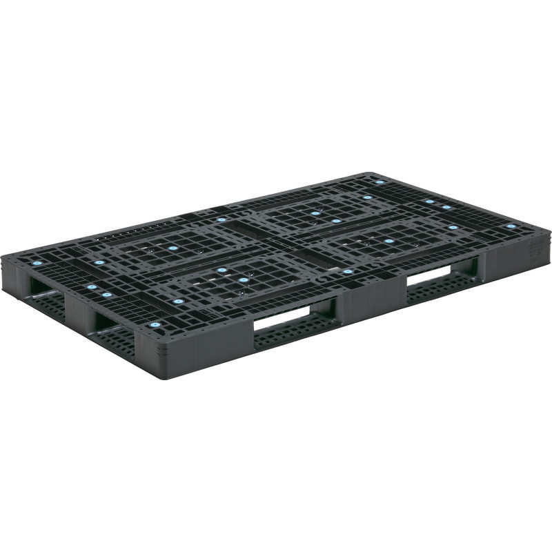 三甲 サンコー プラスチックパレット 4方差し片面使用型 D4-110185 ブラック