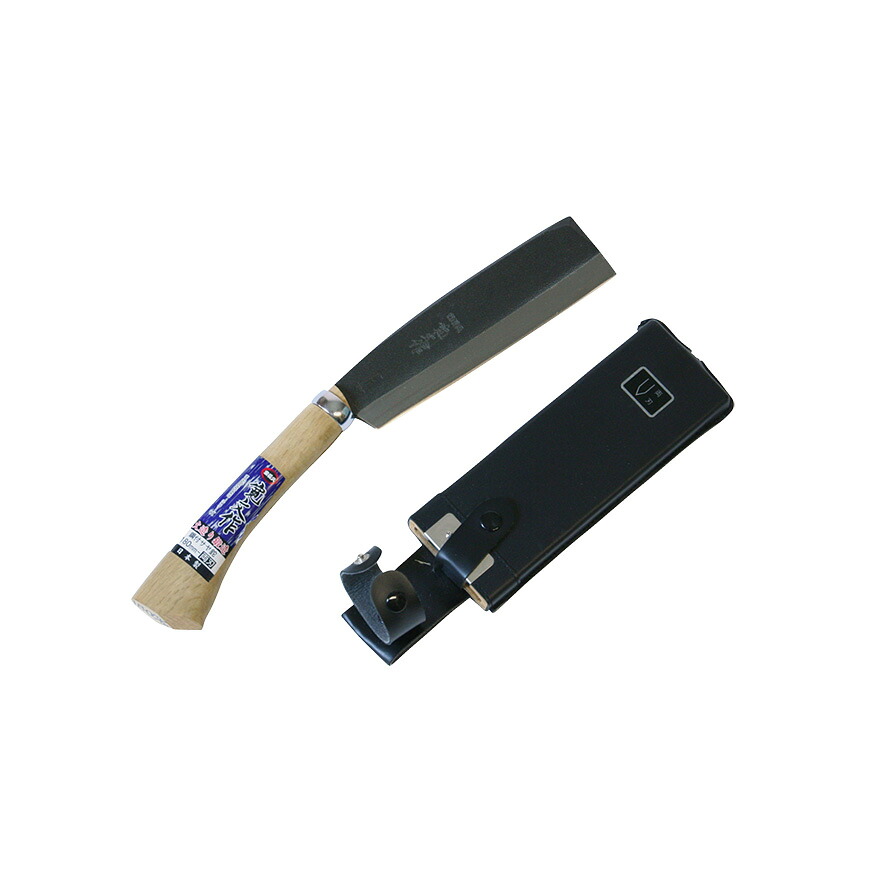 宝長久寛文作 鋼付サヤ鉈 180mm 両刃 鞘付き なた ナタ 枝打ち 薮払い 日本製 浅香工業