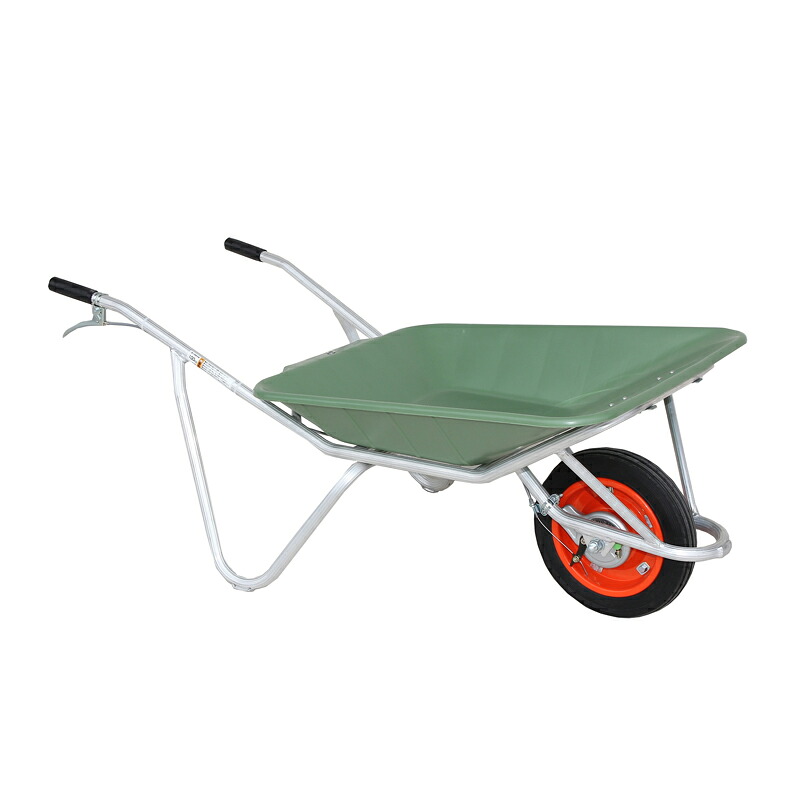 ハラックス アルミ一輪車 プラバケット付 ブレーキ付 CFB-2N ノーパンクタイヤ