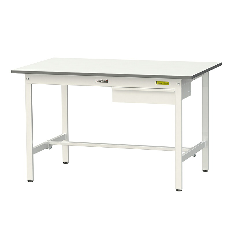 山金工業 ワークテーブル150シリーズ 均等耐荷重150KG 固定式 H740MM キャビネット付／基本形 SUP-1275U-WW｜金象本舗店