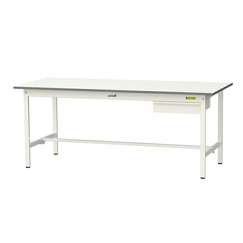 山金工業 ワークテーブル150シリーズ 均等耐荷重150KG 固定式 H740MM キャビネット付／基本形 SUP-1875U-WW｜金象本舗店