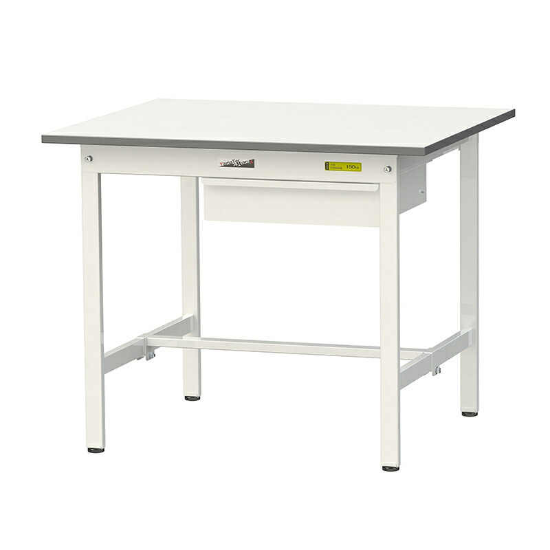 山金工業 ワークテーブル150シリーズ 均等耐荷重150KG 固定式 H740MM キャビネット付／基本形 SUP-975U-WW
