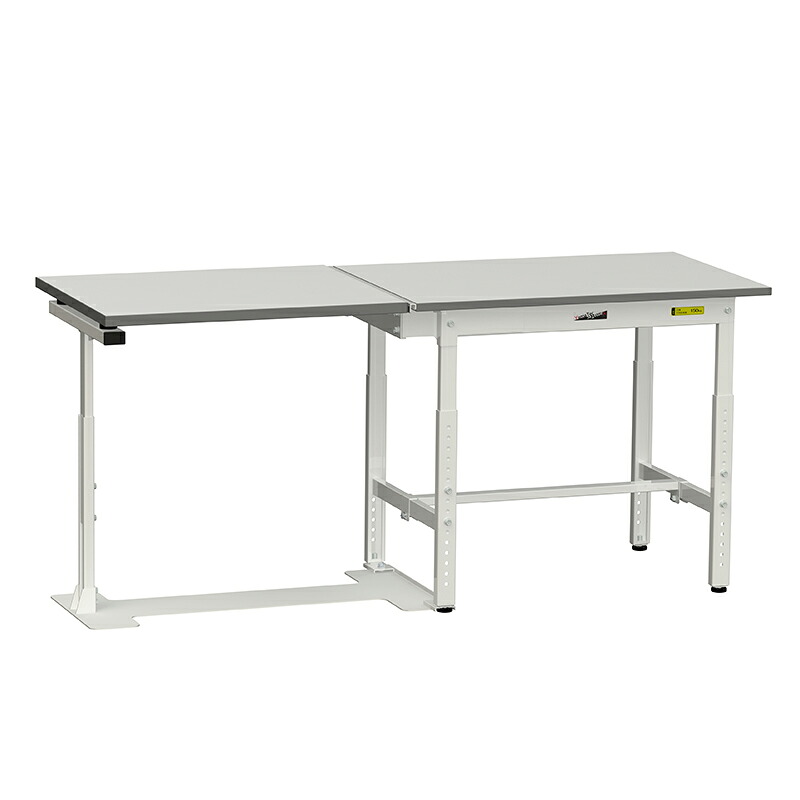 山金工業 ワークテーブル跳ね上げタイプ 全体均等耐荷重150kg H600～900MM 基本形 SUPAF-960-WW｜金象本舗店