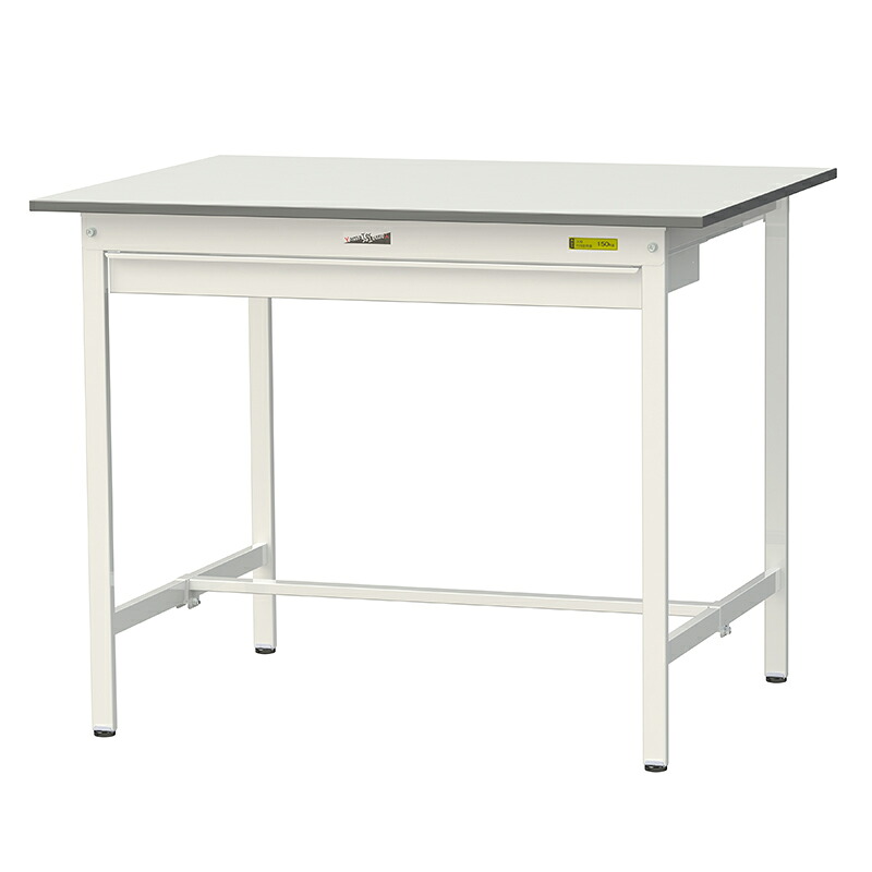 山金工業 ワークテーブル150シリーズ 均等耐荷重150KG 固定式 H950MM ワイド引出し付／基本形 SUPH-1290W-WW