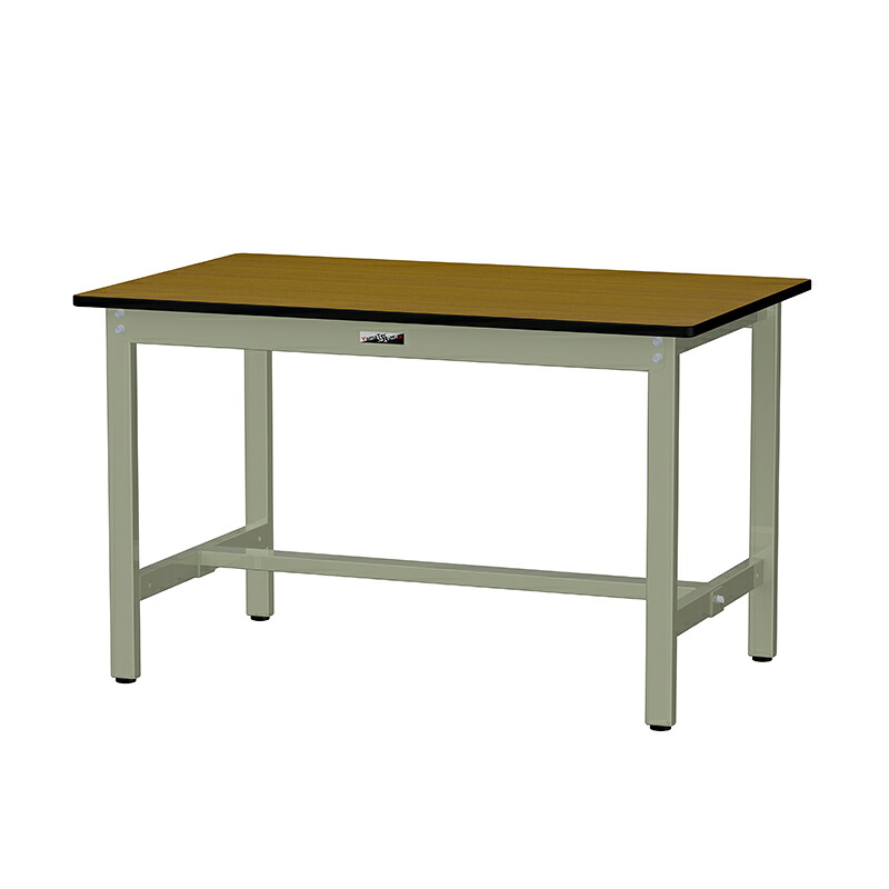 山金工業 ワークテーブル300シリーズ 均等耐荷重300kg 固定式 H740mm ポリエステル天板 SWP-1275-MG
