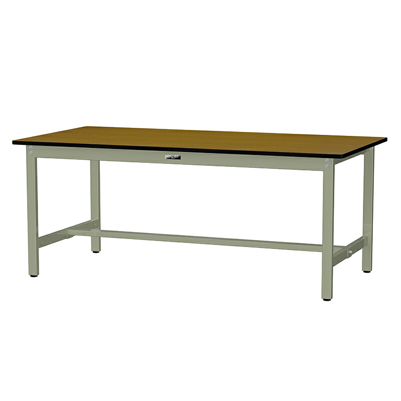 山金工業 ワークテーブル300シリーズ 均等耐荷重300kg 固定式 H740mm ポリエステル天板 SWP-1890-MG