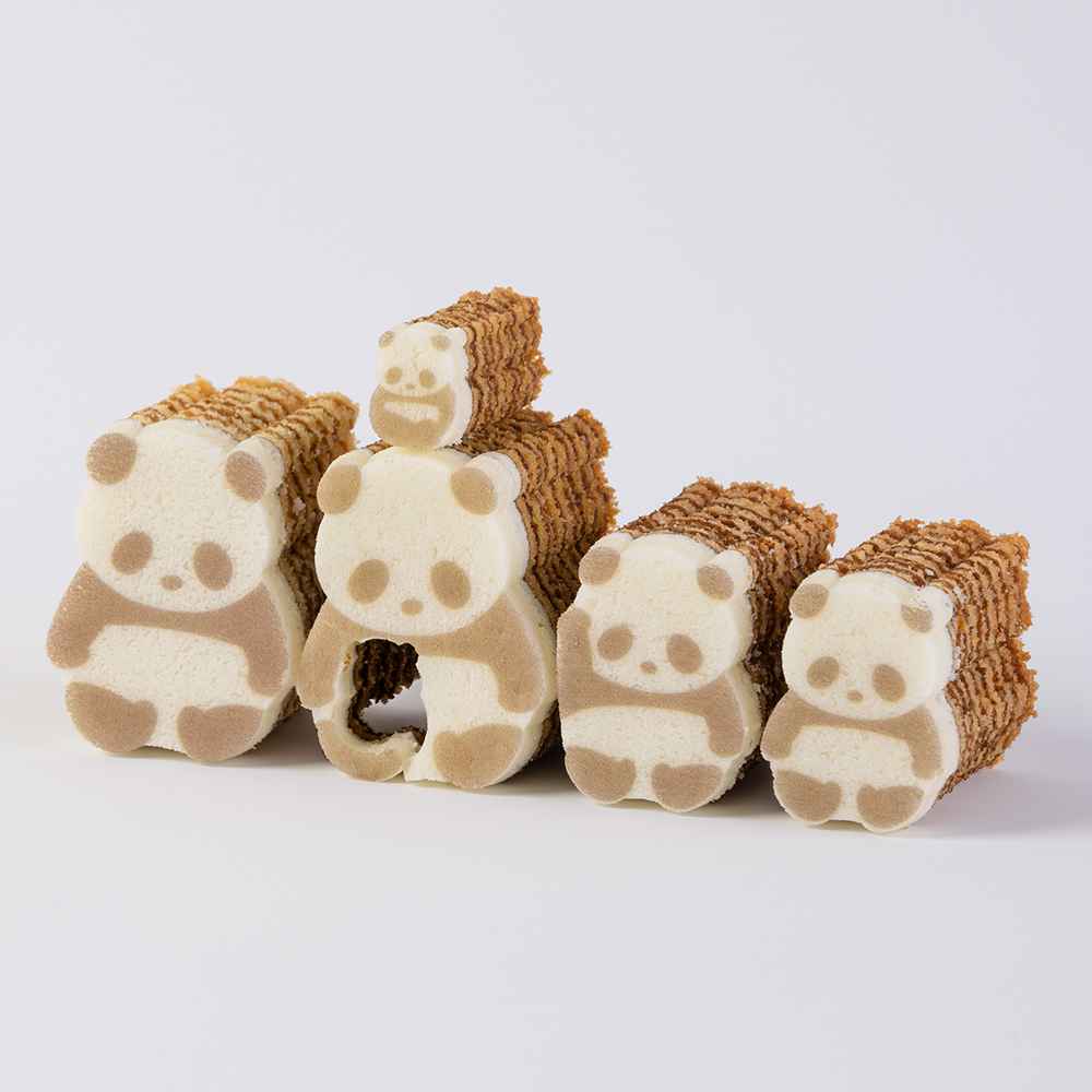 東京 お土産カタヌキヤ パンダバウム 3種セット（パンダ・親子パンダ ...