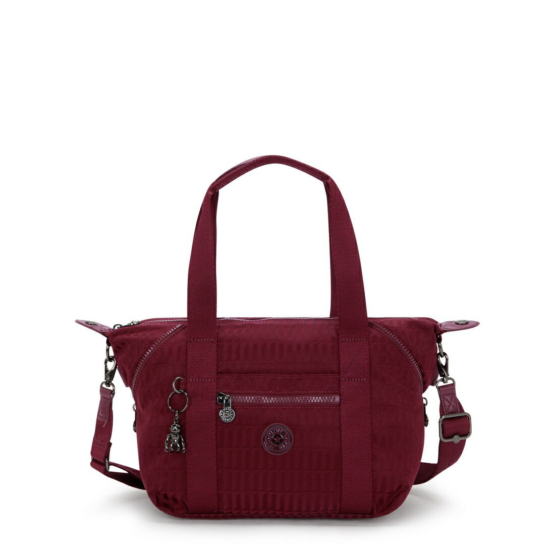 キプリング 公式 ボストンバッグ ART MINI(Maroon Tile Jq) アートミニ(マルーンタイルジャカード) KI34689HX エレベーテッドコレクション