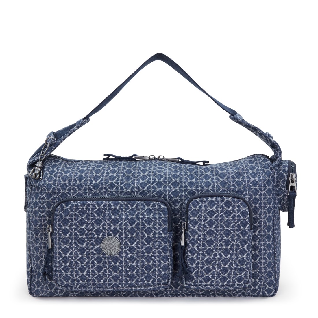 キプリング 公式 ショルダーバッグ KARIS M(Signature Denim) カリスエム(シグネチャーデニム) KI40077PF 　期間限定価格 2026/5/10 まで