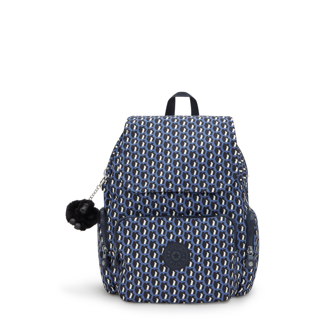 キプリング 公式 リュック バックパック CITY ZIP S(3D K Blue) シティジップエス(3D K ブルー) KI63454JS ベーシックプリント コレクション