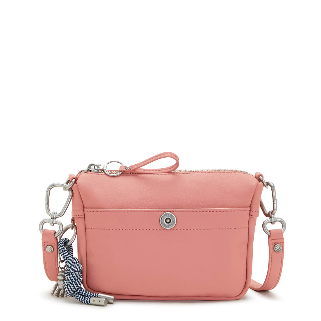 キプリング 公式 ショルダーバッグ MALIKA(Pink Flow Emb) マリカ(ピンクフローエンボス) KI6820V34 エレベーテッドコレクション 公式 キプリング アウトレット店 キプリング 公式 アクセサリー STRAP CHARM(Create S) ストラップチャーム(クリエイトエス) KI68737LO アクセサリー コレクション