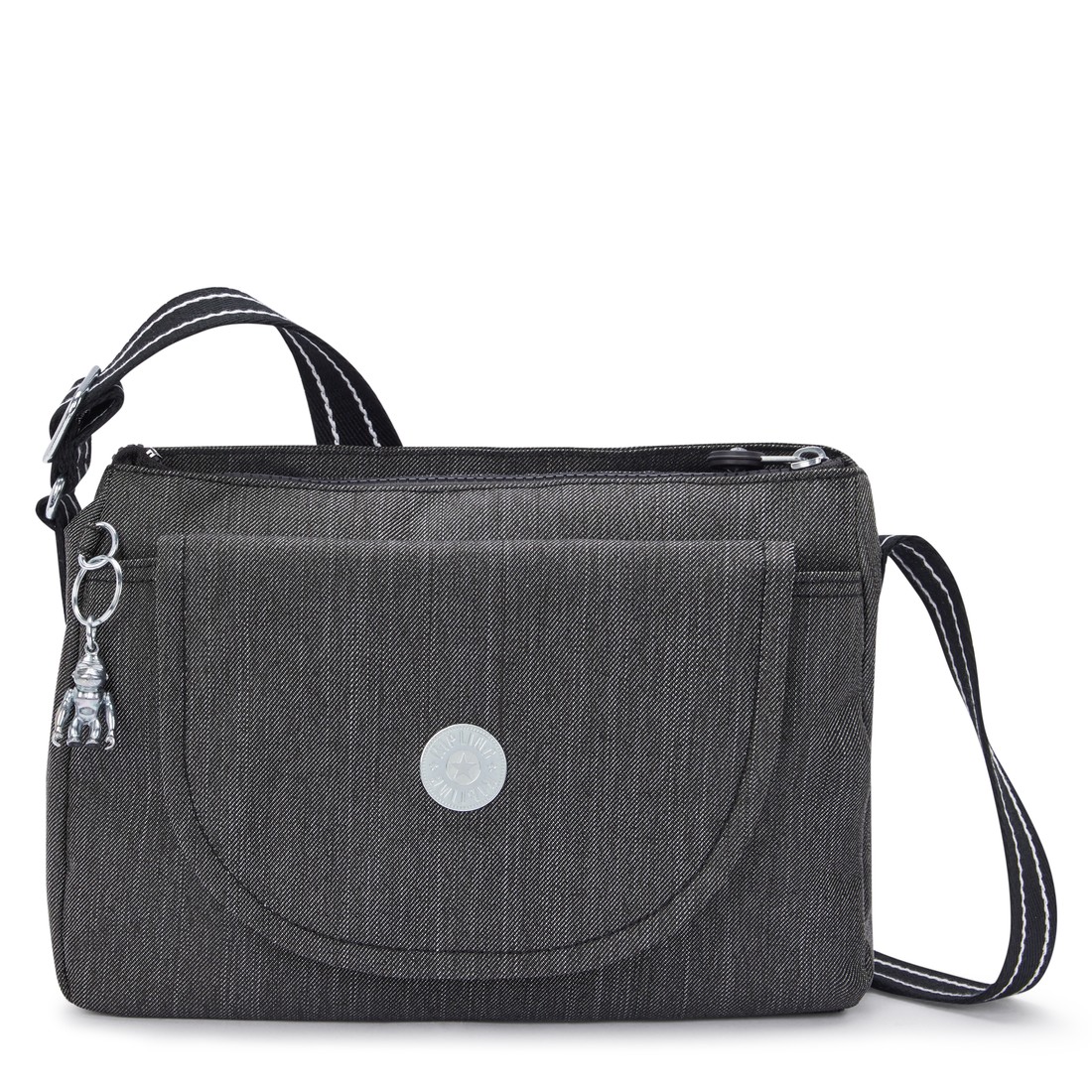キプリング 公式 ショルダーバッグ KARLI(Denim Stone) カーリ(デニムストーン) KI6511R67 ベーシックプラス コレクション