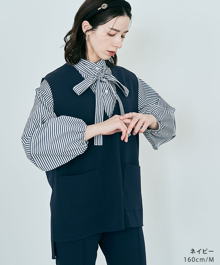 新品‼️♡DES PRES(デプレ)♡ビルドネックベスト♡ 22073407110_mbtop.jpg