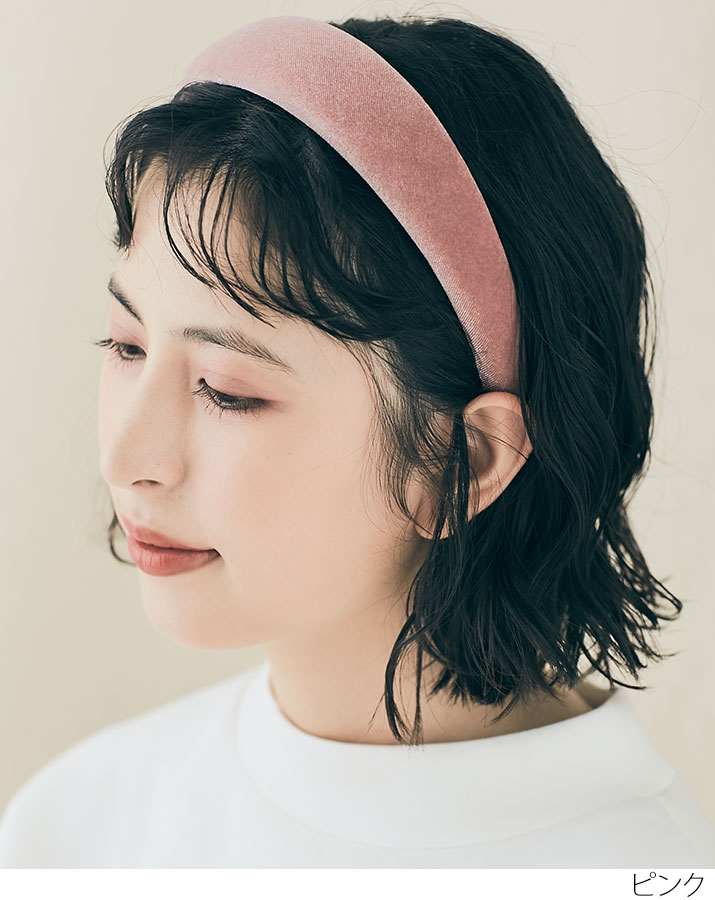 全てのアイテム カチューシャ ベロアワイドカチューシャ 全6色 レディース 小物 ヘアアクセサリー 髪飾り カチューシャ ヘアバンド ベロア素材 クラシカル シンプル 光沢感 おしゃれ ボリューム 幅広 ふっくら クッション性 ヘアアレンジ 大人可愛い Officedev