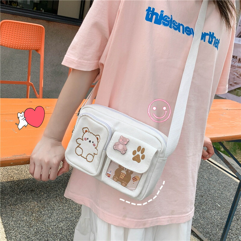 muva ムーバ 可愛い ロゴ入り ショルダーバッグ 通勤・通学 muva(ムーバ)のレディース ショルダーバッグ・ポシェット 人気