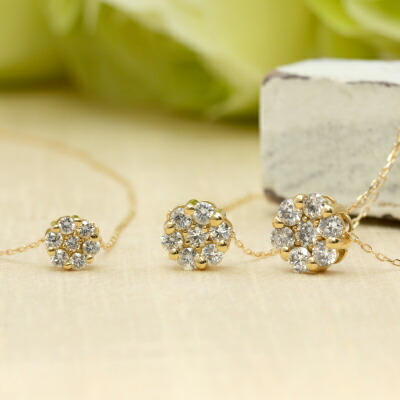 1カラットに見えるダイヤモンドネックレス　セブンスター　0.10ct～0.30ct