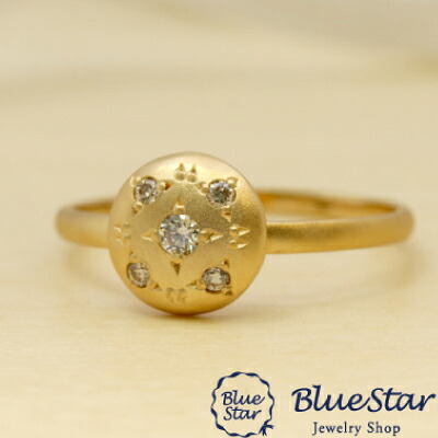 ボリュームクラシカルデザインリング（つや消し・ダイヤ）　　BlueStar｜キラキラ宝石店 by 代官山BlueStar 74,800円