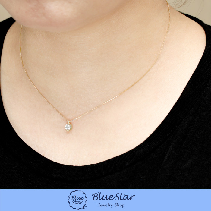 超歓迎 0 3ct 1粒ダイヤモンドネックレス 45cm フリーアジャスター K18yg Bluestar 新作モデル Www Ssipeople Com