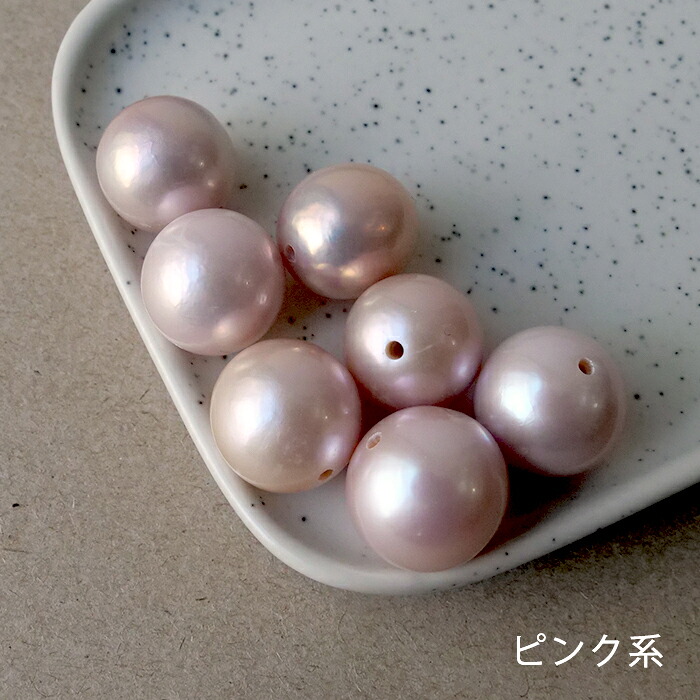 15%オフクーポン ★マラソン★【245-pk ニアラウンド 淡水パール ビーズ ピンク 13mm-14mm 1粒】 大粒 淡水真珠 国内発送 天然石｜Partsworld　パーツワールド