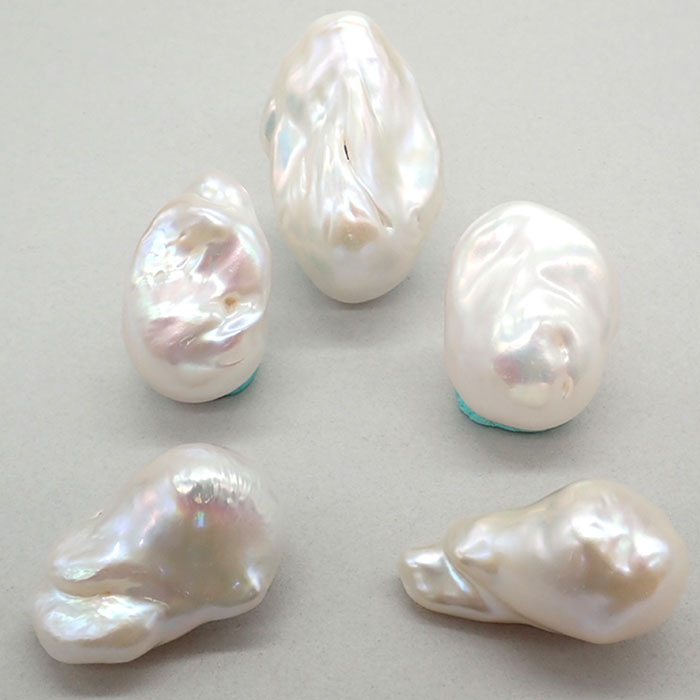 楽天市場】淡水パール ルース【穴なし】 大粒 17-18mm バロック