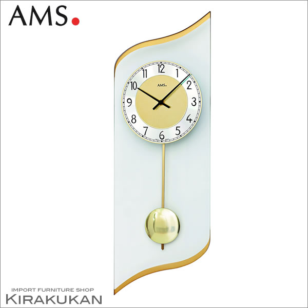 輸入時計 ＡＭＳ アームス社ドイツ製 .クォーツ 壁掛け時計 AMS-7437 おしゃれ ドイツ製 時計 掛け時計 置時計 クラシック 時計 モダン 時計 ヨーロッパ時計 ヘルムレ アンティーク時計 インテリア 雑貨 アンティーク