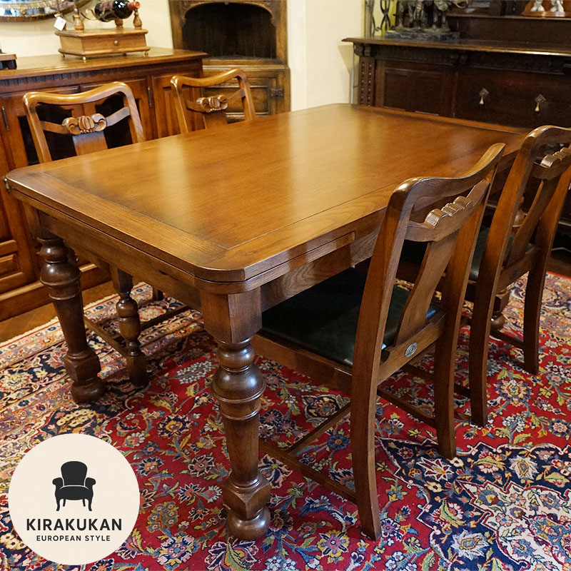 楽天市場】ダイニング5点セット ツイストレッグ オーク材