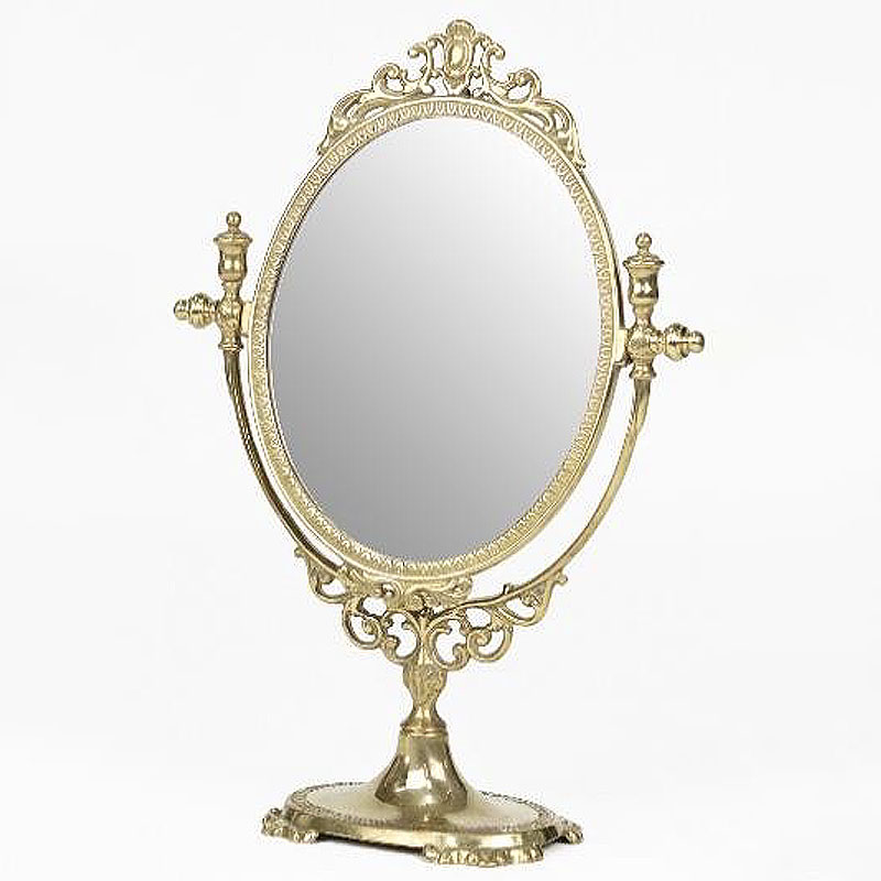 楽天市場】イタリア製 真鍮 ブラス製 卓上ミラー テーブルミラー 卓上