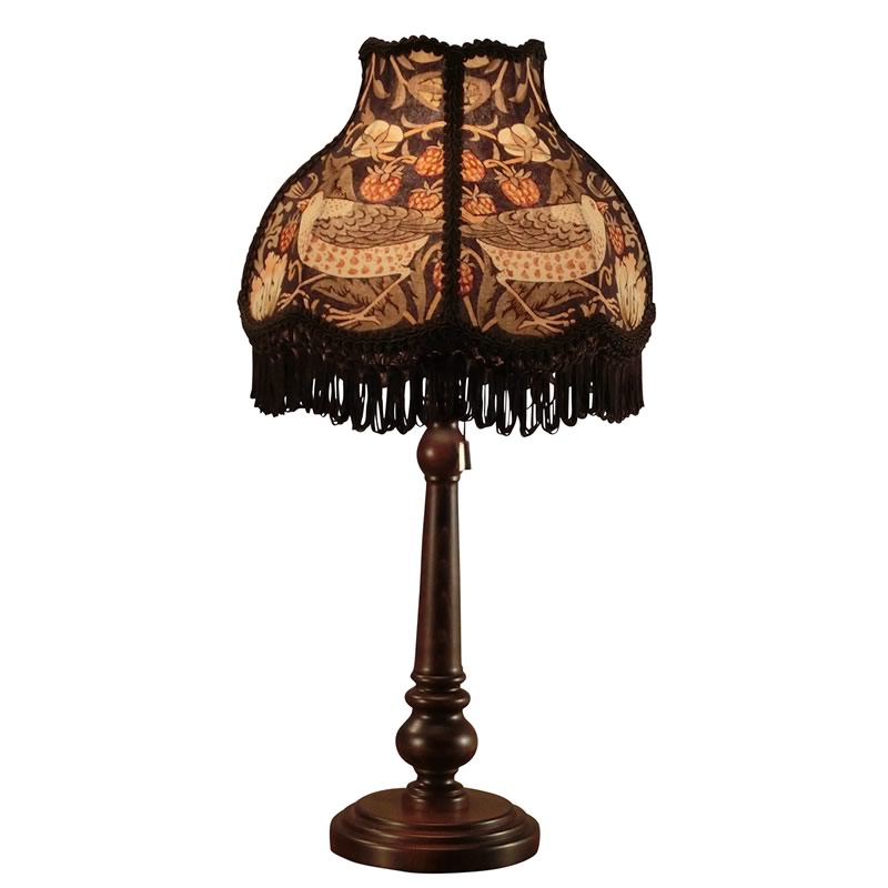 【テーブルランプ：Bタイプ】『いちご泥Strawberry Thief 楽天市場】ウィリアムモリス テーブルランプ Strawberry Thief B