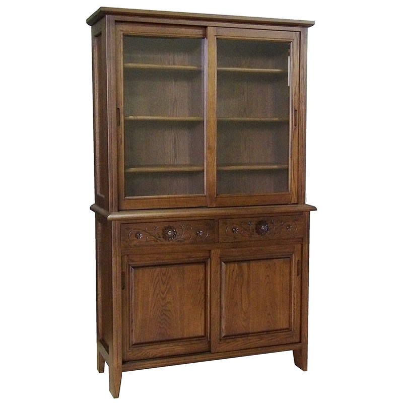 最終大幅値下げ‼️えぞ民藝　食器棚 楽天市場】上質な北海道産の重厚な深みのある伝統の民芸家具スライド式