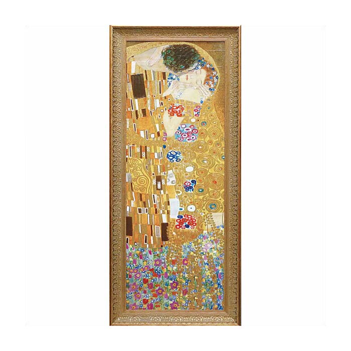 【楽天市場】グスタフ・クリムト画「ザ・キッス」Gel加工 Gustav Klimt 絵画 インテリア 壁掛け 絵画 額入り 絵画 ポスター