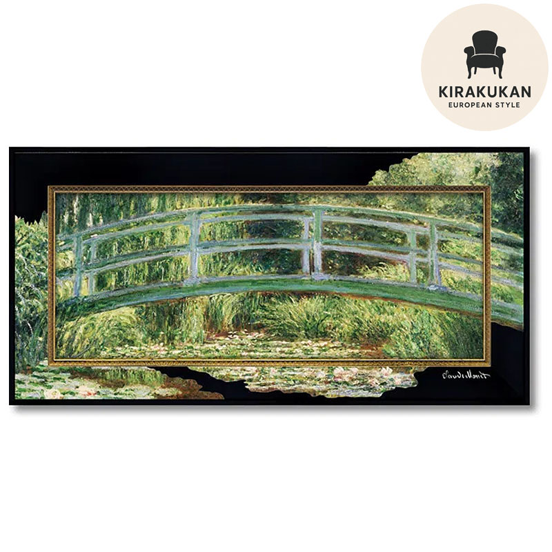 楽天市場】絵画 インテリア モネ 名画「 睡蓮の池と日本の橋