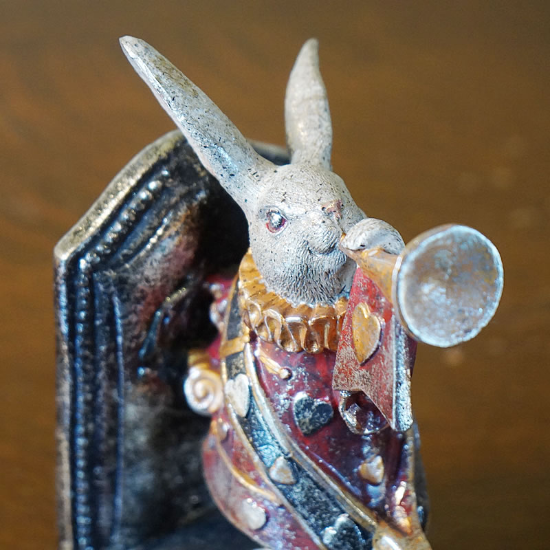 バロックラビット ブックエンド おしゃれ 送料無料 ブックエンド かわいい ブックエンド アンティーク オブジェ 置物 かわいい 輸入雑貨 うさぎ ヨーロピアン インポート Marcsdesign Com