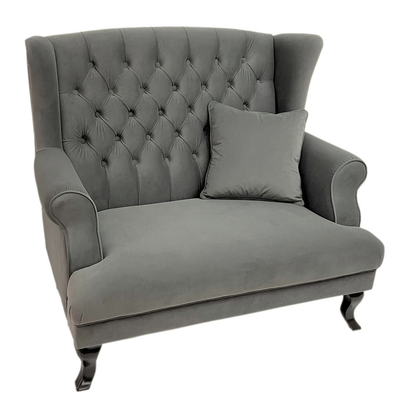 楽天市場】ヨーロピアン ソファ 2人掛け ボタン留め