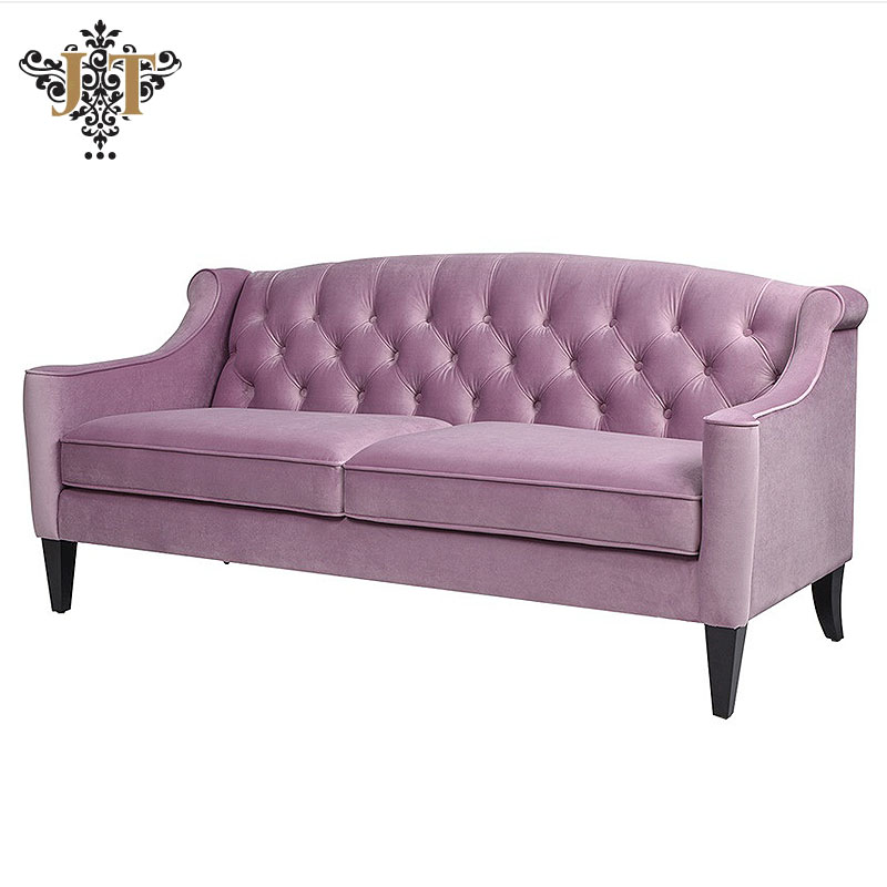 新品ジェニファーテイラー3PソファLa Rosa 865 Velour Gray Jennifer Taylor Home【ジェニファーテイラー正規輸入元取扱店】3人