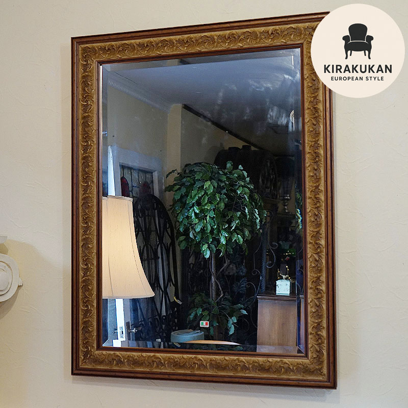 楽天市場】鏡 壁掛け アンティーク イタリア製 ブラック＆リーフ