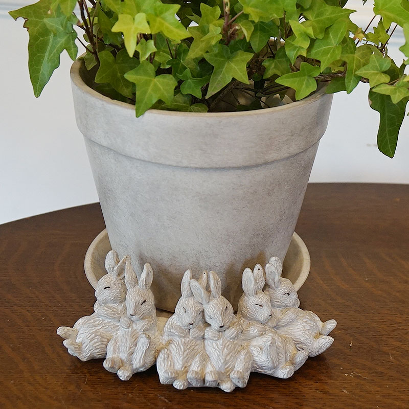 楽天市場】ガーデンポット 鉢 オブジェ 置物 ガーデン 室内 うさぎ