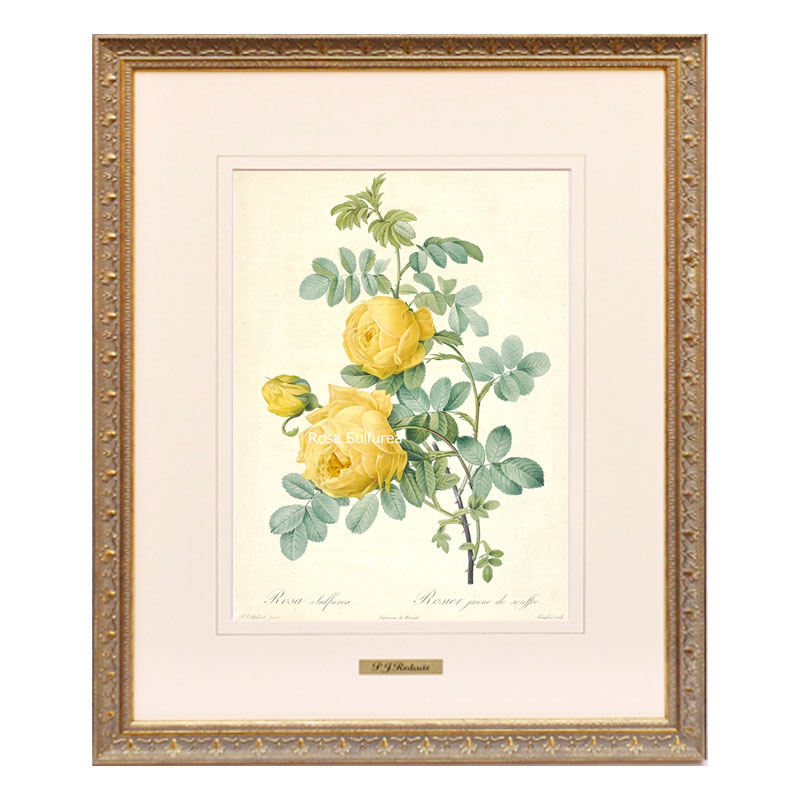 絵画薔薇2点とアンティーク絵画6点