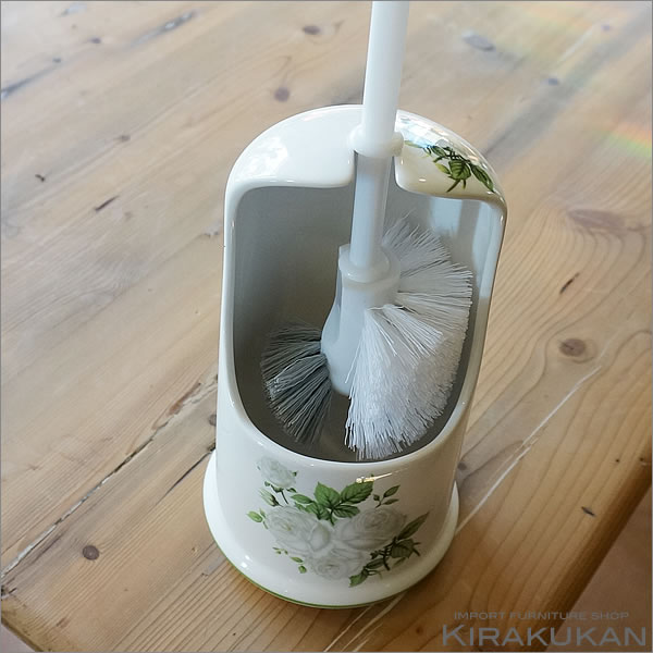お待たせ トイレブラシ 陶器 ロイヤルアーデン 薔薇 白 英国風の陶器 おしゃれ セット スタンド かわいい アンティーク 生活雑貨 Restroom Brush Officedev Polarisoffice Com