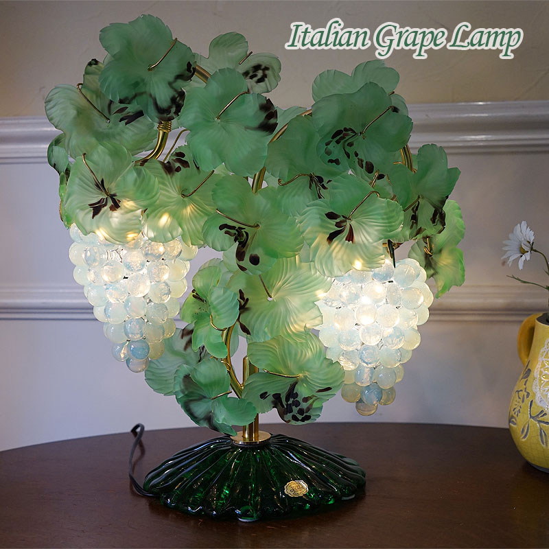 アールヌーボー ガレ ランプ ブドウ柄 アールヌーボー ガレ