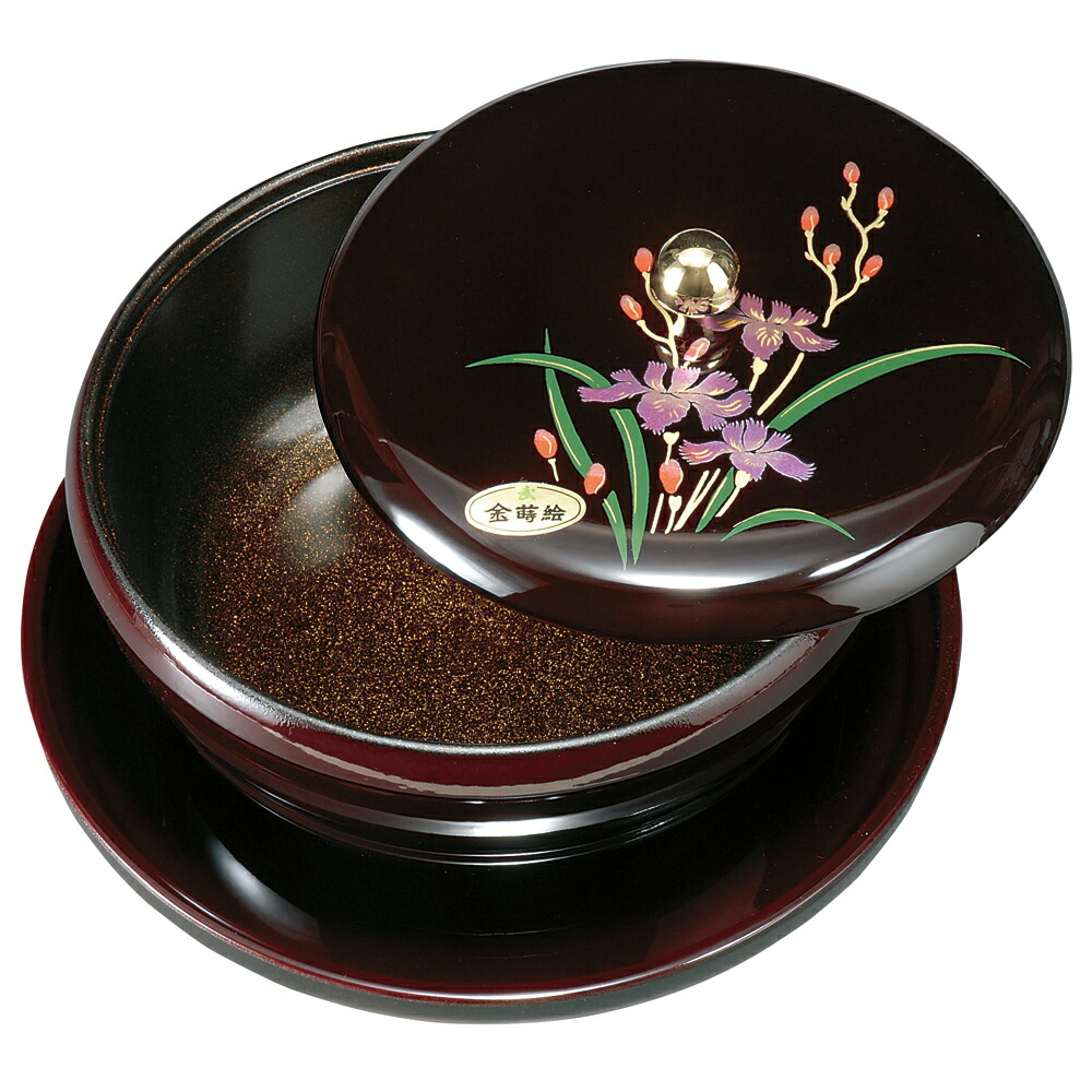 Amazon.co.jp: 伝統工芸 津軽塗り 菓子器（蓋付き）菓器 天然木