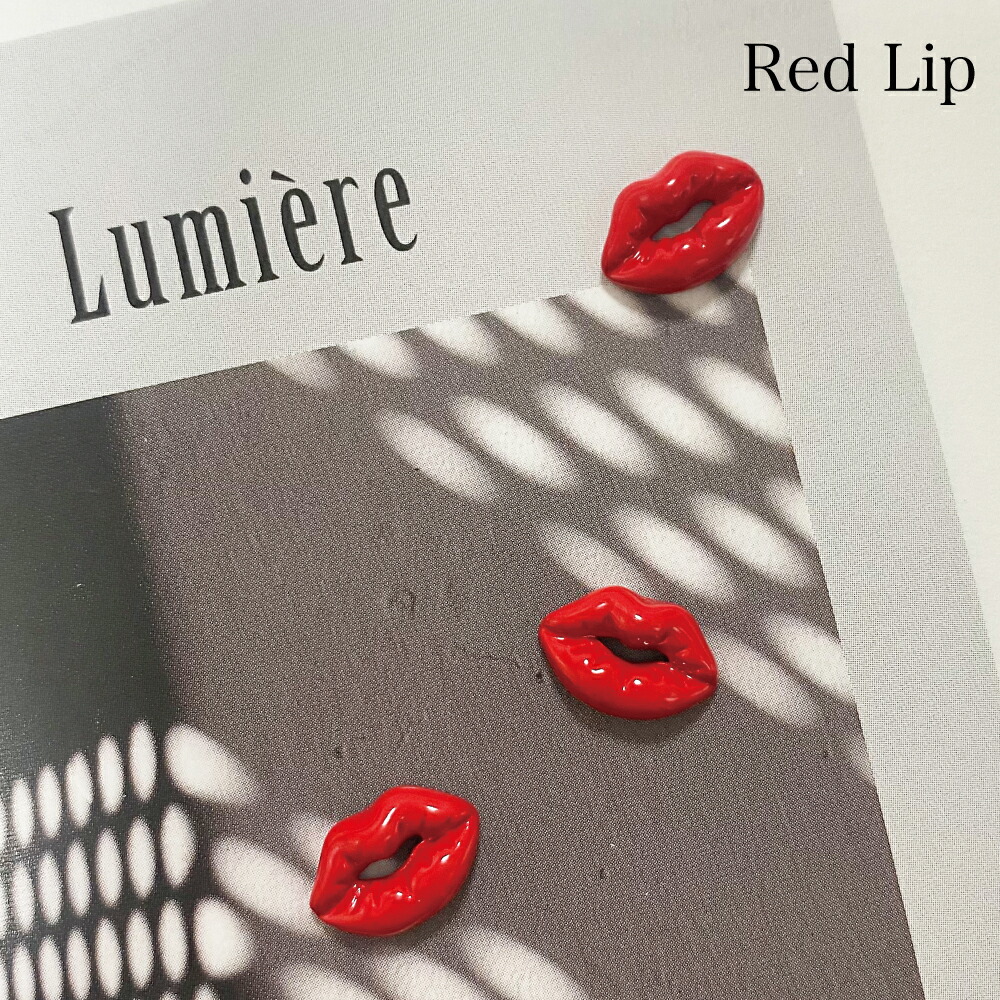 楽天市場】ネイルパーツ 【2個セット】 Lip パール付き リップ 唇