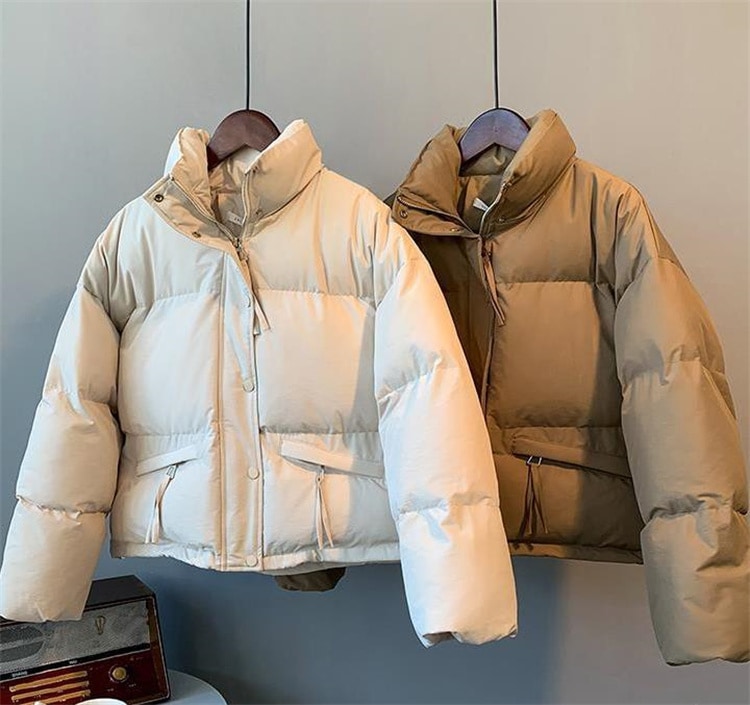 韓国流行り物 ゆったりする 小っちゃい表現スタイル 落ちこむ 新品 流行り物 綿織物 流行り 厚地の外套 中綿上衣